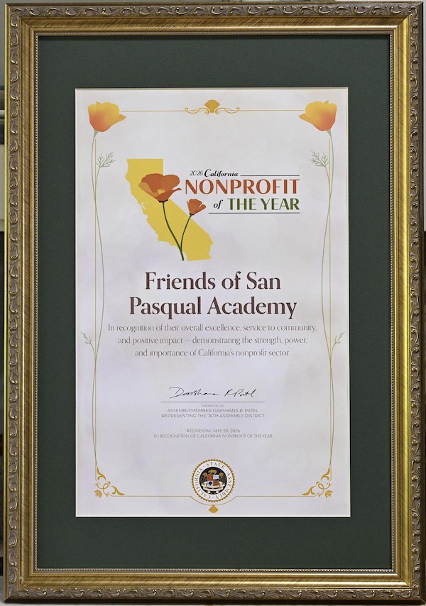 California Nonprofit of the Year Plaque